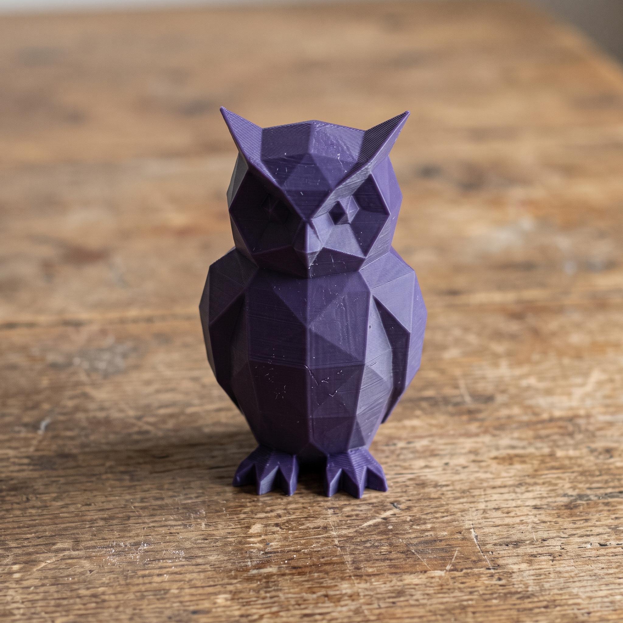 Figurină low-poly – bufniță