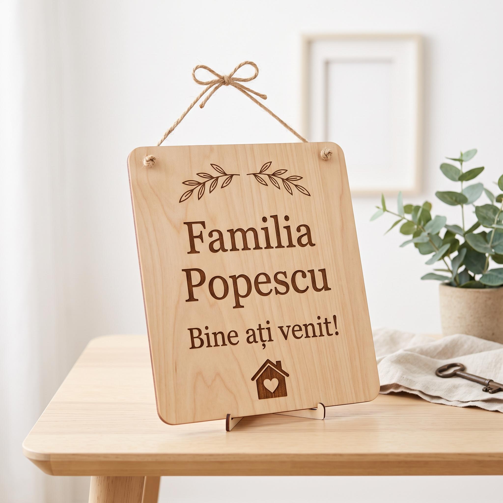 Plăcuță de ușă / numele familiei