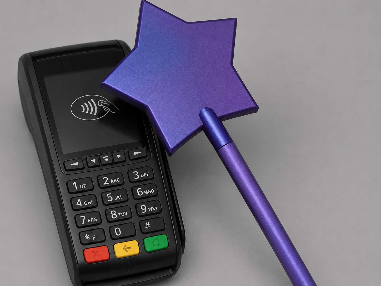 Baghetă magică pentru card bancar