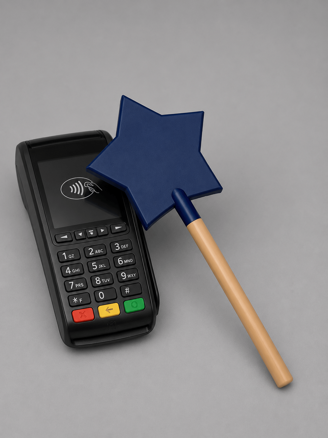 Baghetă magică pentru card bancar