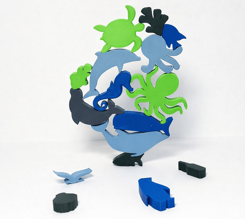 Joc de echilibru cu animale marine