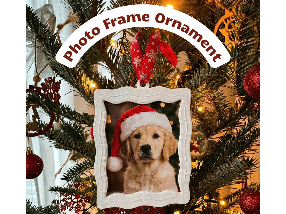 Ornament de Crăciun cu fotografie