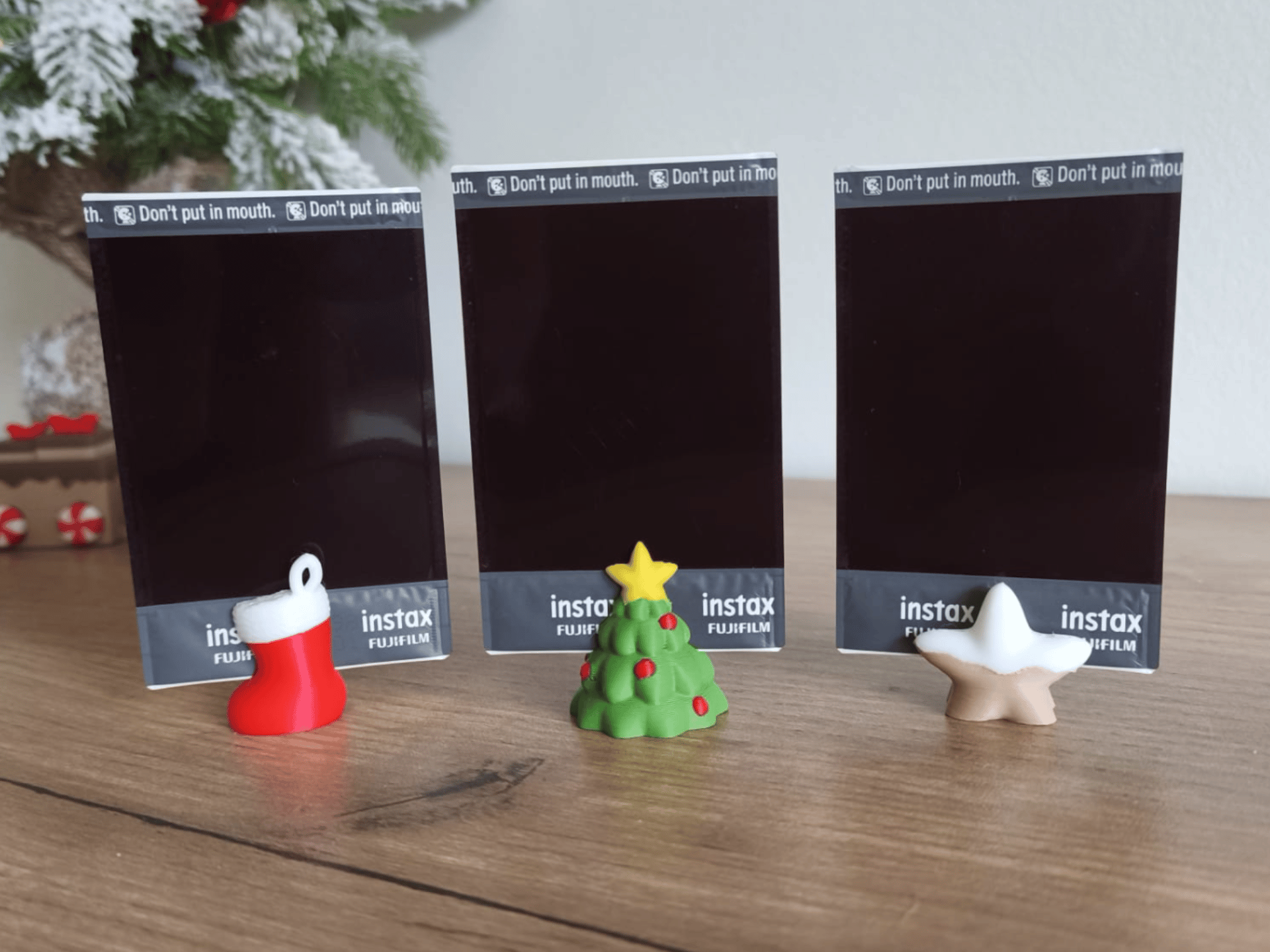 Set 3 suporturi de Crăciun pentru fotografii